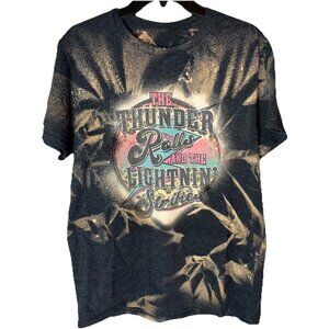 Tie Dye T-shirt As The Thunder Rolls Graphic Soft Wash Unisex Sz M/L?